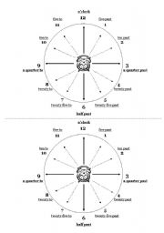 English Worksheet: Clock