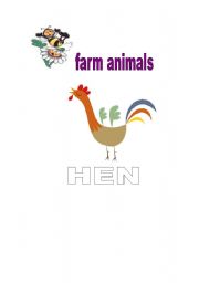 English worksheet: hen 