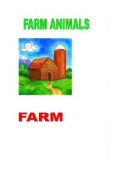 English worksheet: poster farm animals