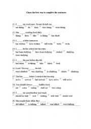 English worksheet: TEST FOR INTERMEDIATE STUDENTS - 