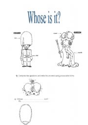 English worksheet: Whose is it?