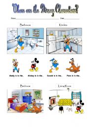 English Worksheet: Rooms in the House