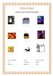 English worksheet: HALLOWEEN