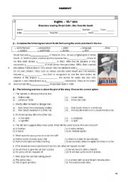 English Worksheet: Man from the South - Roald Dahl