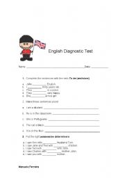 English worksheet: English Diagnostic Test