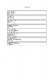 English Worksheet: Greetings