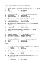 English Worksheet: TEST FOR THE MORE ADVANCED - REPORTED SPEECH