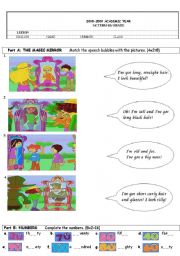 English Worksheet: Physical appearance and numbers