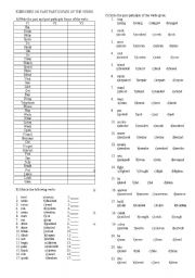 English Worksheet: exercises on past participles
