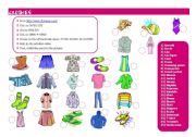 English Worksheet: Clothes