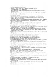 English Worksheet: Urban Legends