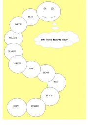 English Worksheet: Whats your favourite colour?    colour the worm and find out:)