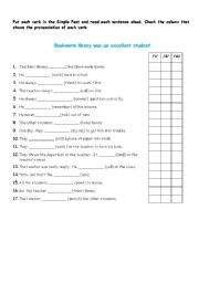 English Worksheet: The Past Simple