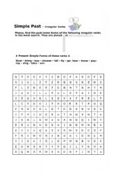 The Puzzle of  irregular Verbs Past Form 