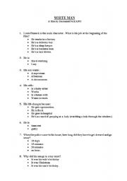 English worksheet: film study 