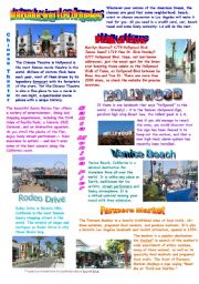 English Worksheet: Introducing Los Angeles