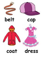 English worksheet: clothes