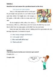 English Worksheet: Countable and Uncountable Nouns