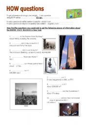 English Worksheet: HOW QUESTIONS