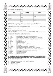 English Worksheet: Watching Barnyard - Part 2