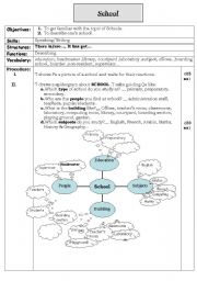 English Worksheet: School