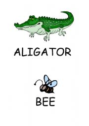 English Worksheet: Alphabet and animals