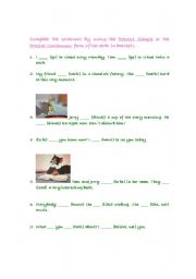 English worksheet: Present Simple and Continuous