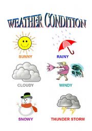 English Worksheet: the weather