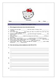 English Worksheet: Past Simple ( irregular verbs)