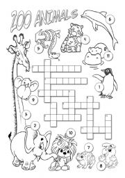 English Worksheet: Zoo Animals