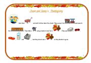 English worksheet: Jason and Jenny´s Thanksgiving (4/7)
