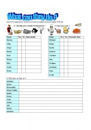 English Worksheet: VIDEO Can / Cant
