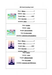 English worksheet: speaking cards