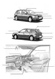 English Worksheet: Car parts 1