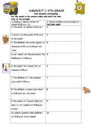 English Worksheet: jumbled sentences