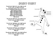 English Worksheet: Hokey Cokey