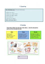 English Worksheet: Family  part 2/3