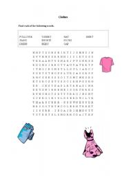 English worksheet: Clothes