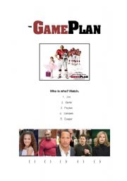 English worksheet: The Game Plan Movie