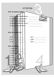 English worksheet: Numbers