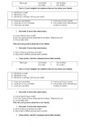 English Worksheet: practice have got