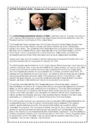 English Worksheet: USA elections