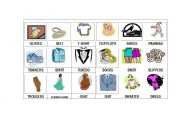 English worksheet: Bingo Clothes