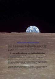 English Worksheet: Moon landing