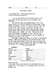 English worksheet: Reading