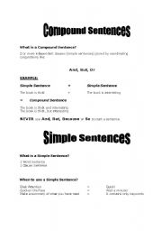 Compound Sentences Worksheets