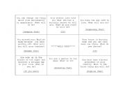 English Worksheet: conditional questions: tic tac toe or speaking cards