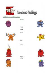 English worksheet: Emotions/Feelings