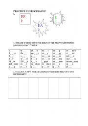 English Worksheet: Practice Your Spelling
