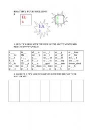 English worksheet: Practice Your Spelling